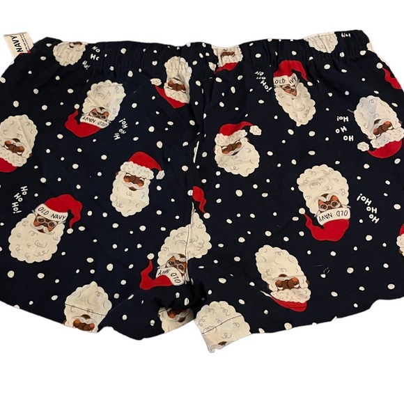 Black Santa Sleep Shorts/Bottoms - Picture 6 of 6